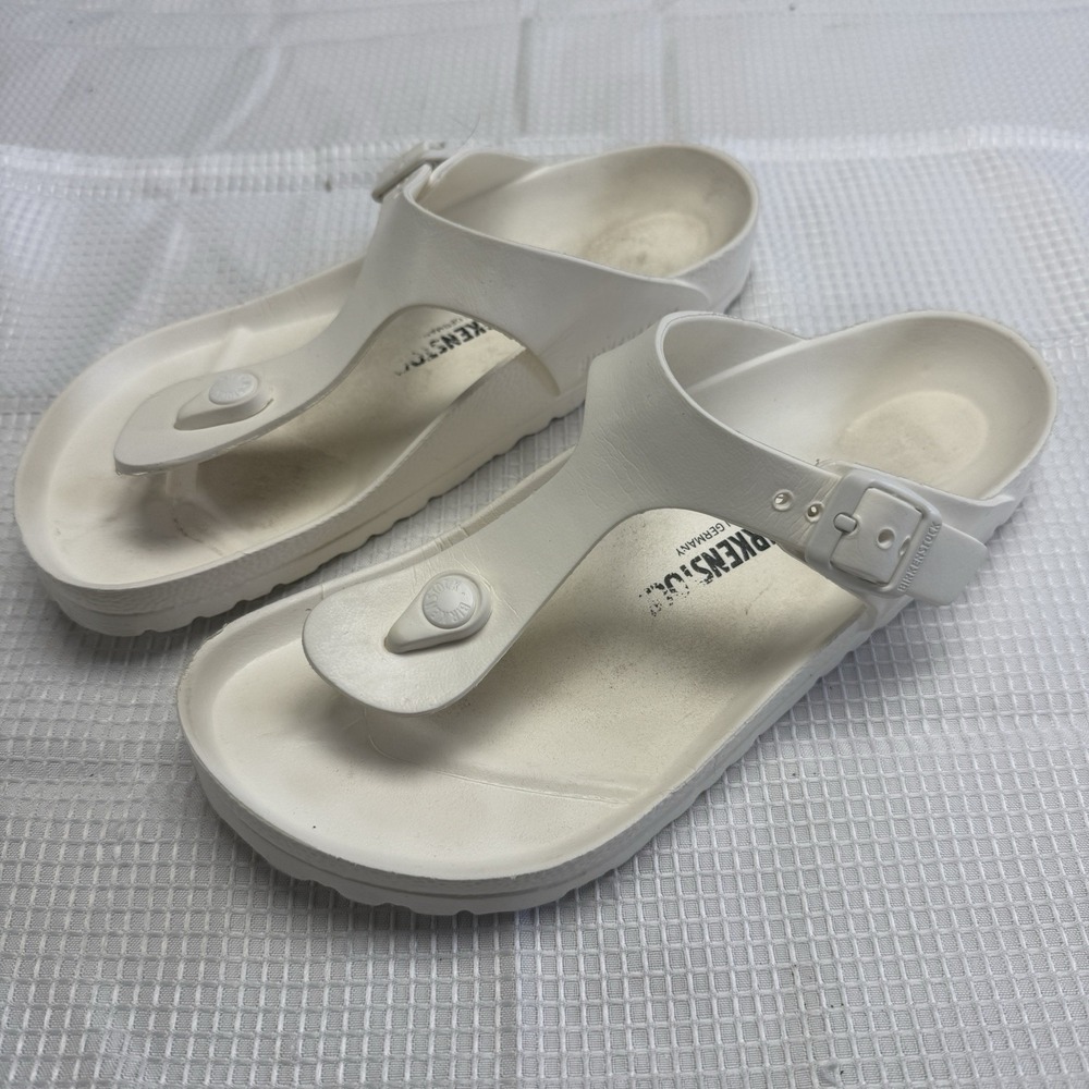 Birkenstock White EVA Thong Sandals
